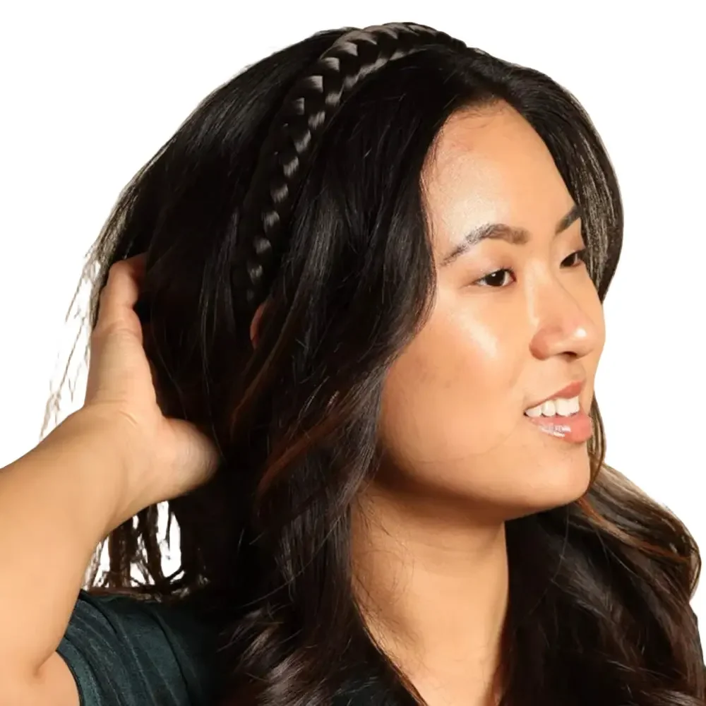 Madison Braid 2 Strand Headband is Hand Braided and Color Blended NIB